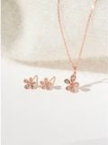  14K Dewdrop Flower Necklace 