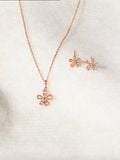  14K Dewdrop Flower Necklace 