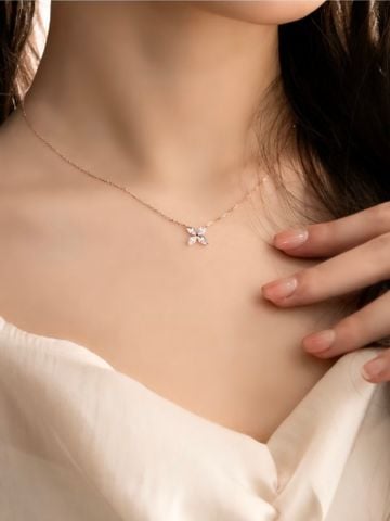  14K Bloom Petal Necklace 
