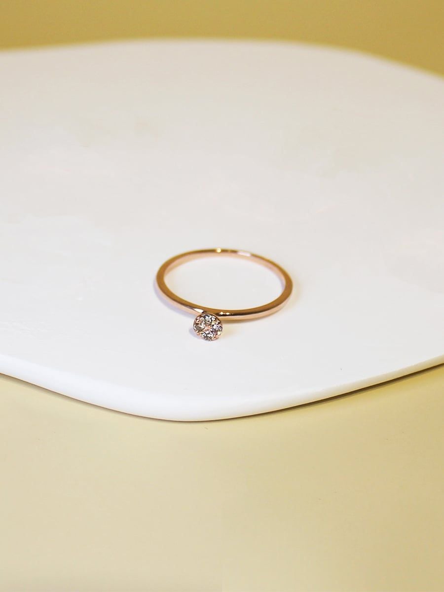  14K Pure Bloom Diamond Ring 