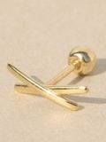  14K Cross Bar Piercing 