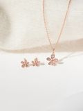  14K Dewdrop Flower Necklace 