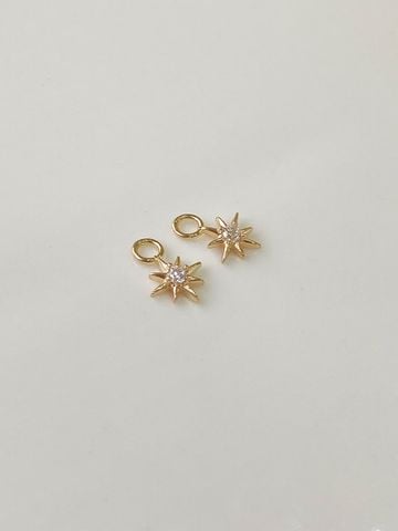  14K Soleil Sun Charm 