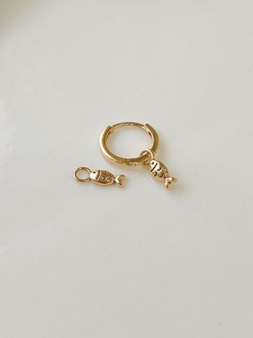  14K Tiny Fish Charm 