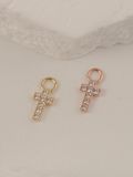  14K Cubic Cross Charm 