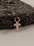  14K Cubic Cross Charm 
