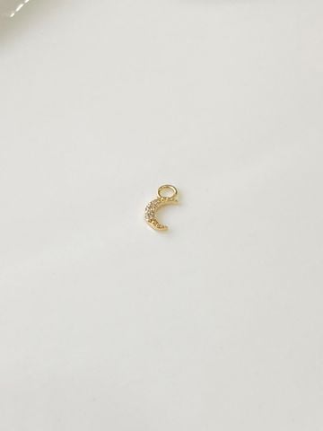  14K Cresent Moon Charm 
