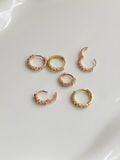  14K Basic Cubic Hoops (3 size S, M, L) 