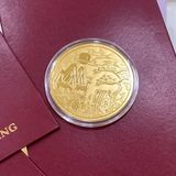  Đồng Xu Thập Trường Sinh Vàng 24K 9999 (0.2g) - Trường Thọ & Thịnh Vượng 