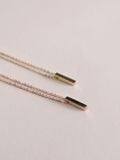  14K Minimalist Bar Pendant Necklace 