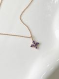  14K Marquise Ocean Flower Necklace 