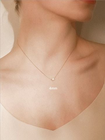  14K Daily Single Pearl Necklace (3 size) 