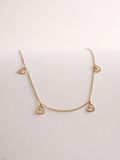  14K Heart Strings Necklace 