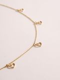  14K Heart Strings Necklace 