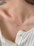  14K Silky Tube Necklace 