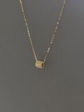  14K Silky Tube Necklace 