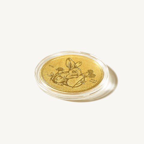  Đồng Xu Thỏ Vàng 24K (0.1g) – May Mắn & Hanh Thông 