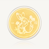  Đồng Xu Thỏ Vàng 24K (0.2g) – May Mắn & Hanh Thông 