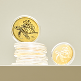  Đồng Xu Rùa Vàng Trường Thọ 24K 9999 (0.2g) 