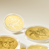  Đồng Xu Rùa Vàng Trường Thọ 24K 9999 (0.1g) 