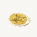  Đồng Xu Rùa Vàng Trường Thọ 24K 9999 (0.1g) 
