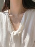  14K Layered Double chain Necklace 