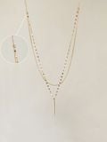  14K Layered Double chain Necklace 