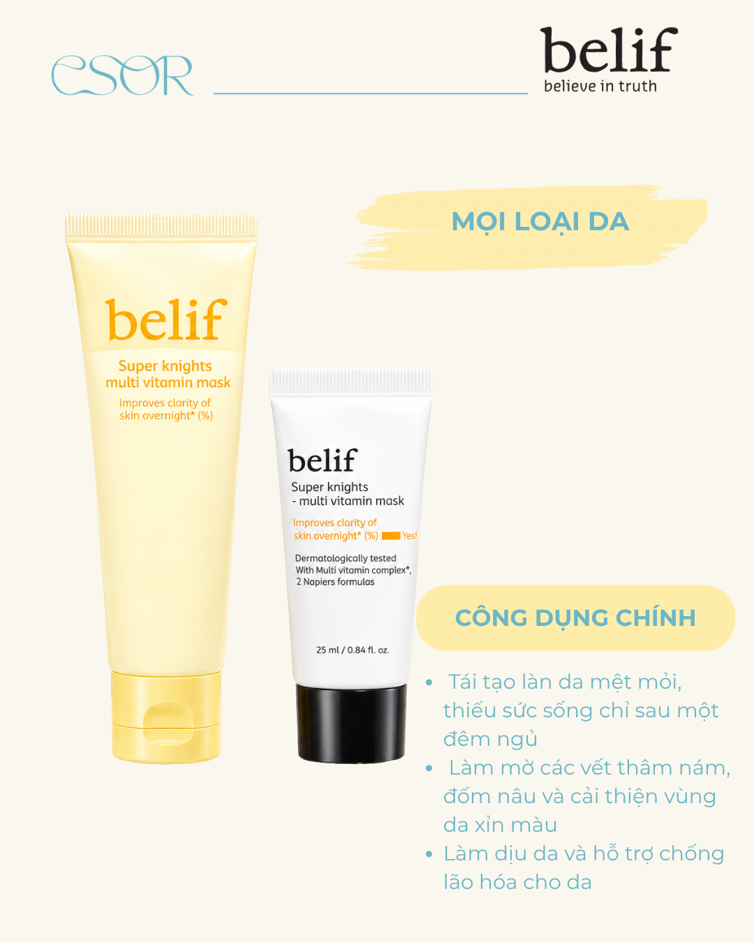  Mặt nạ dưỡng da Belif SK Multi Vita Mask Starter Set Y26 