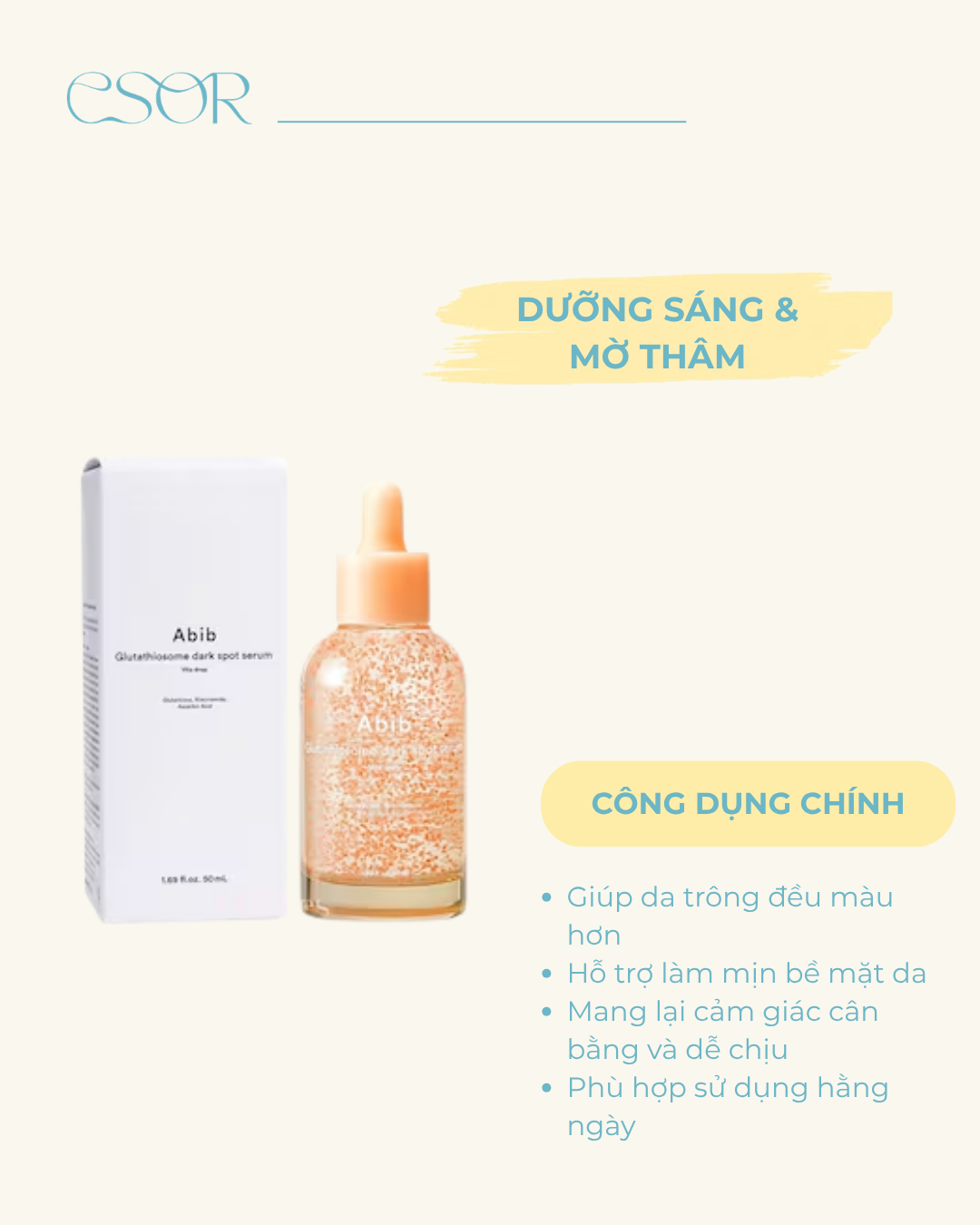  Serum Làm Mờ Thâm Abib Glutathiosome Dark Spot Vita Drop 50ml 