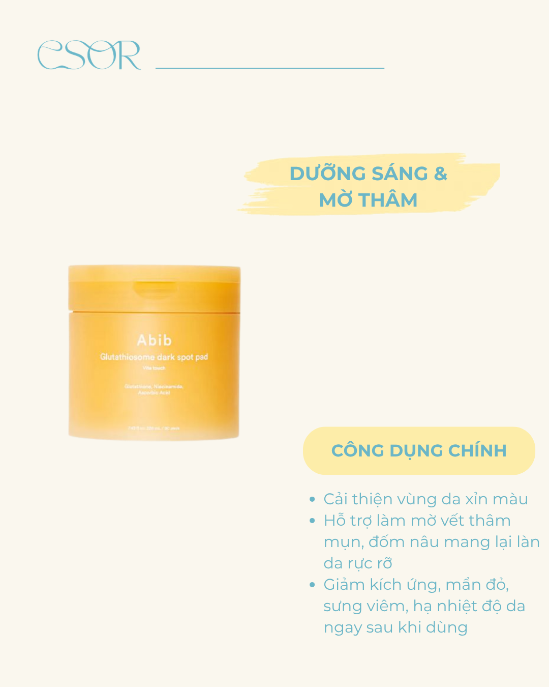  Pad Làm Sáng Da Abib Glutathiosome Dark Spot Vita Touch 