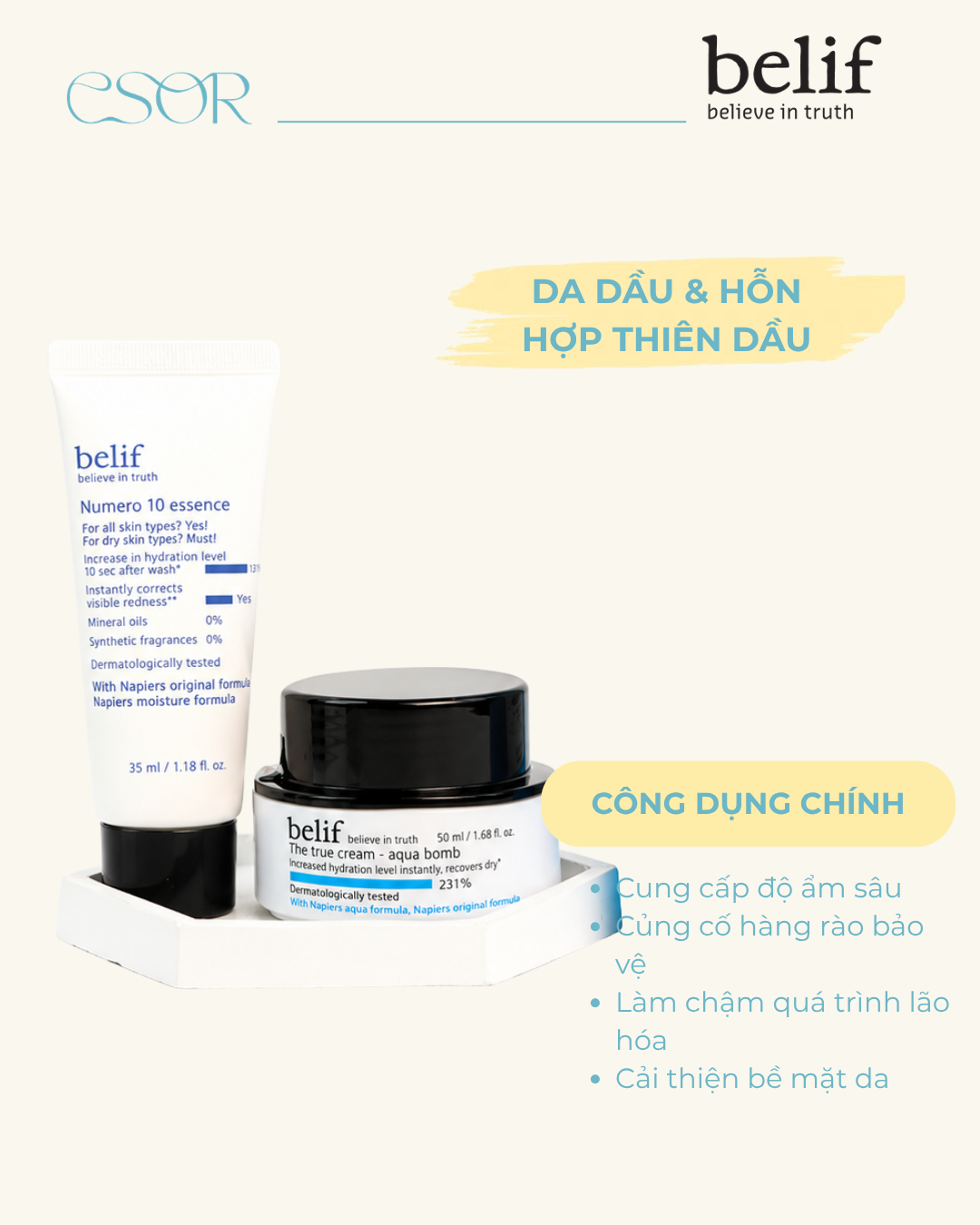  Kem Dưỡng Belif Aqua Bomb 30ML OY SET 