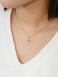  14K Dewdrop Flower Necklace 