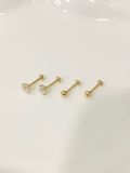  14K Classic Cubic Internal flatback (3 size) 