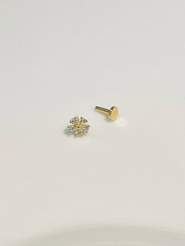  14K Twinkling Bloom Internal flatback 
