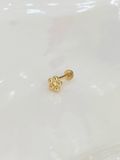  14K Flora Bead Internal flatback 