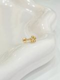  14K Flora Bead Internal flatback 