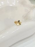  14K Leaf Clover Internal flatback 
