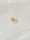  14K Leaf Clover Internal flatback 