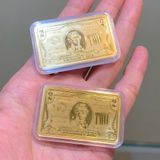  2 Đô La Vàng 24K 9999 (0.2g) – Lá Bùa May Mắn & Tài Lộc 