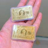  2 Đô La Vàng 24K 9999 (0.2g) – Lá Bùa May Mắn & Tài Lộc 