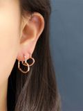  14K Heart Shaped Hoop (2 size ML) 