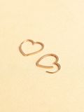  14K Heart Shaped Hoop (2 size ML) 