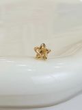  14K Star Outline Internal Flatback 