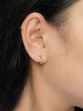  14K Smooth Teardrop Hoops (M) 