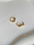  14K Smooth Teardrop Hoops (M) 