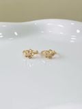  14k Gold Petite Blossom Huggie (S) 
