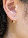  14K Molten Twist Hoops (L) 