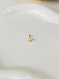  14K Mini Crown Internal Flatback 