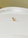  14K Mini Crown Internal Flatback 