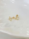  14K Bunny Outline Internal Flatback 
